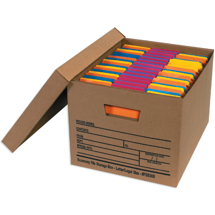 Economy File Storage Boxes with Lids 1