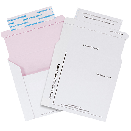 5 1/8 x 5″ Tyvek® Lined White CD Mailers 1